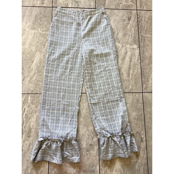 L’atiste by Amy Gray Pinstripe Ruffle Cropped Pants S - Picture 1 of 6